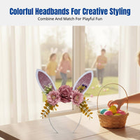 Easter Bunny Ears Headband, Cartoon, Party, Kids, Adults