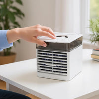 Desktop Air Cooler Compact Spray Cooling Fan Grille Slats for Tabletop, Desk