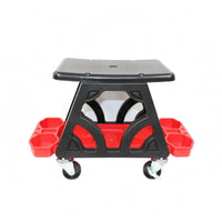 Car Polishing Stool Swivel Casters Rolling Utility Seat Steel