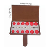 Stitched Edges Watch Press Tool Kit Hinged Lid Watch Case Opener Kit for Watchmakers