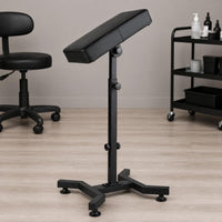 Tattoo Arm Rest Stand Stitched Seams Height Adjustable Arm Rest Black
