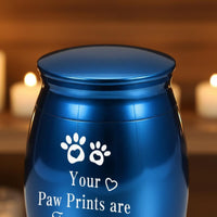 Mini Pet Ashes Urn Waterproof Aluminum Pet Cremation Jar Engravable