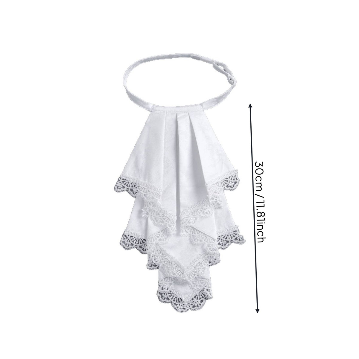 19th-Century Jabot Collar Darkly Romantic Jabot Vintage for Costume Party