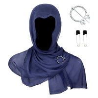 Lightweight Wrap Scarf Rectangular Gauze Shawl Skin-Friendly Shawl Wrap for Headwear