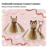 Tiger Tutu Costume Set Skin-Friendly Tiger Tutu Set Strapless Top for Cosplay