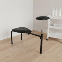 Pedicure Bench Chair Built-in Footrest Nail Salon Chair Trim Adjustable Salon Stool