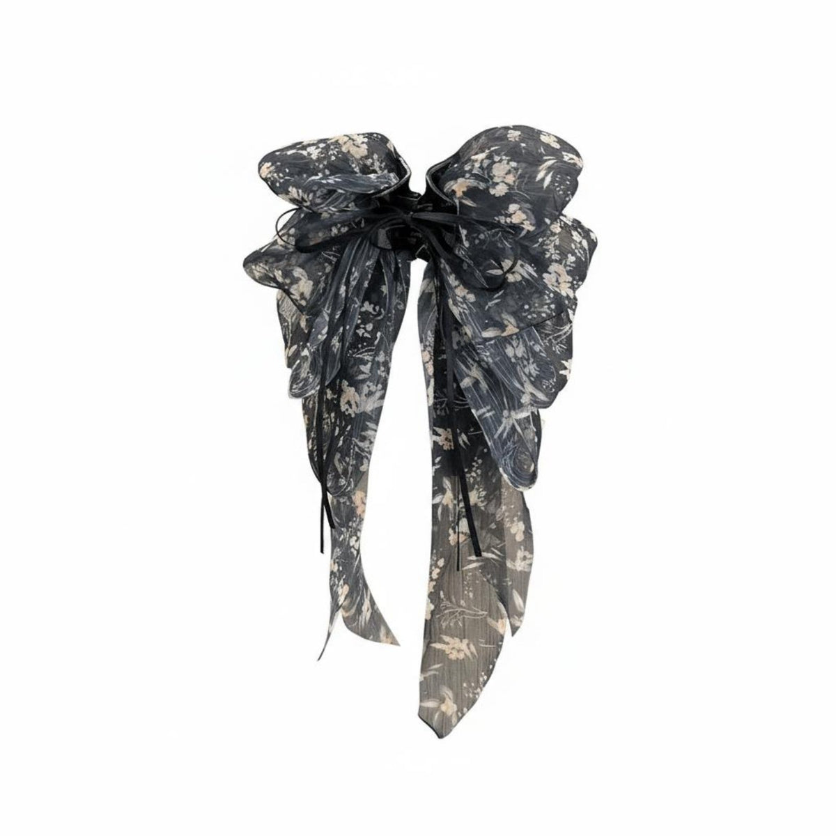 Floral Ribbon Hair Clasp Romantic Design Transparent Flower Hair Clasp Floral Jaw Clamp Elegance Ful Ribbons Elegant Design
