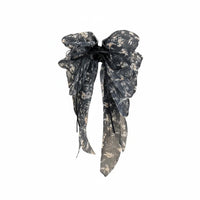Floral Ribbon Hair Clasp Romantic Design Transparent Flower Hair Clasp Floral Jaw Clamp Elegance Ful Ribbons Elegant Design