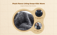 Thick Knit Winter Hat & Fleece-Lined Neck Gaiter, Unisex