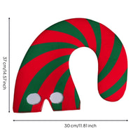 Striped Santa Hat Eye-Catching Bendable Wire Candy Cane Headpiece for Adults, Parties