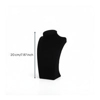 Velvet Necklace Bust Professional Look Black Jewelry Mannequin for Photographers