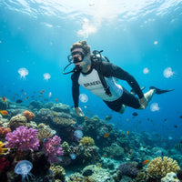 Long Sleeve Wave Shirt and Pants Quick-Dry Two-Piece Diving Suit Full Physique Snorkeling Suit Compression Fit for Surfing