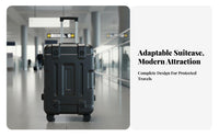 Telescoping Handle Hardside Trolley Lightweight Hardshell Rolling Trunk Scratch-Resistant Suitcase Organized Interior for Business Professionals, Travelers, Vacationers, Airport, Short Trip Getaway, Vacations, Vacation