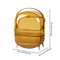 Desktop Cosmetic Storage Box Space Saving Dustproof Skincare Organizer for Women