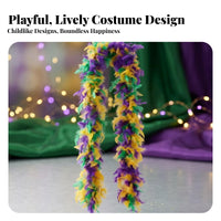 Multicolor Feather Boa Costume Accessory Colorful for Dance