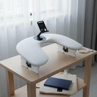 U-Shaped Nail Arm Rest Ergonomic Design Double Hand Manicure Cushion