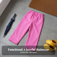 Mud Proof children's Rain Trousers Wear-Resistant Kids Waterproof Overpants Long-Lasting for Toddlers, Boys, Puddle Jumping, Outdoor Play