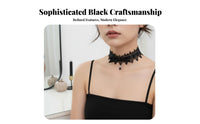 Lace ribbon Choker Dark Romantic-inspired and aesthetic Lace ribbon Neckband Vintage influenced by for Women, Teens