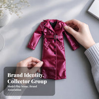 Doll Trench Coat Easy to Wear 1/12 Trench Coat