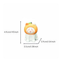 Cute Creature Design Fortunate Cat Figurine Compact Size Fortunate Cat Ornament Exquisite Craftsmanship for Business Owners, Drivers