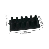 Double-Layer Band Display Stand Flocked Double-Layer Band Stand Stepped Base