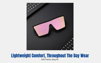 Oversized Punk Sunglasses, Shield Frame, Stylish Protection, Outdoor Cycling, Unisex Edgy Look