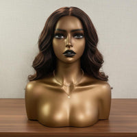 Female Display Bust Realistic Skin Tone Female Mannequin Head Smooth Finish for Hair Stylists