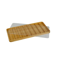 Watch Strap Storage Box Bamboo Wood Watch Strap Organizer Visible Window