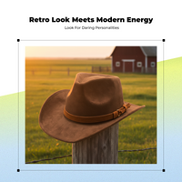Western Wool Fedora Hat Wide Brim Sun Protection
