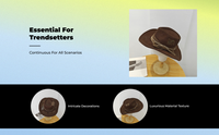 Witch Hat, Distressed Large Fedora, Cosplay Accessory