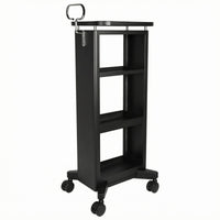 Salon Trolley Metal Rolling Cart Open Shelving for Stylists
