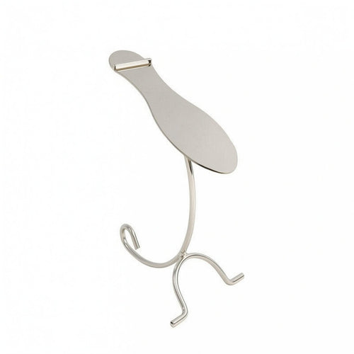 Adjustable Footwear Display Stand Electroplated Adjustable Shoe Holder Stand Angled Stage