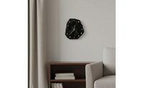 Wall Clock Irregular Ceramic Clock Quiet Sweep Mechanism Timekeeping Device for Living Room, Bedroom, Office
