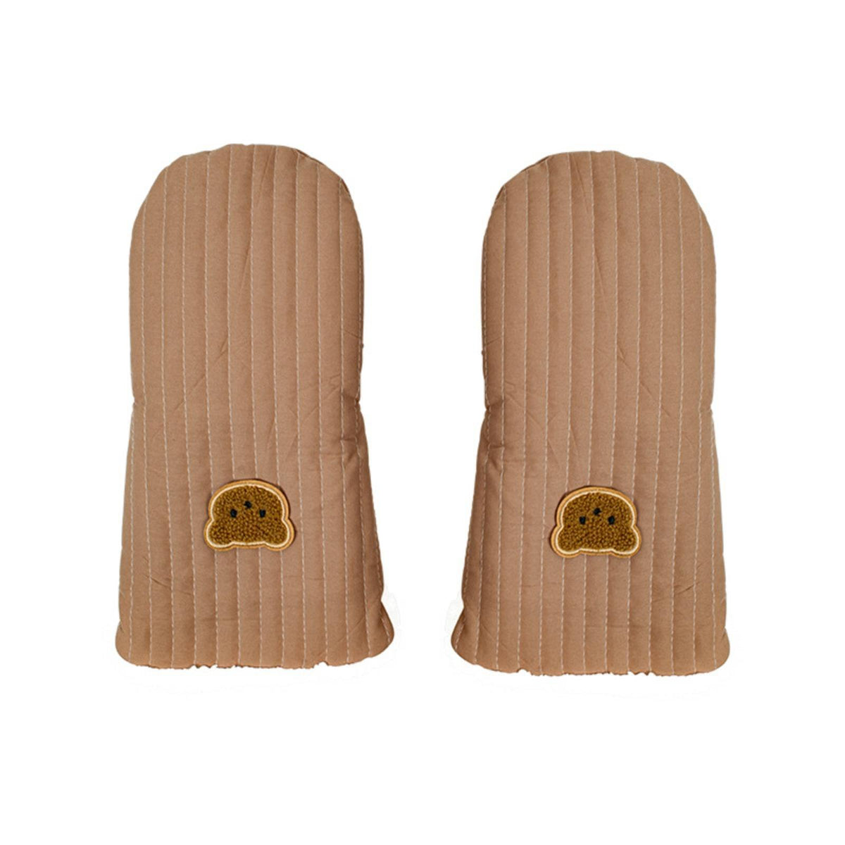 2 Pieces Winter Baby Carriage Handle Cover Windproof Baby Carriage Handlebar Mittens Pushchair Handlebar Mittens Easy to Install
