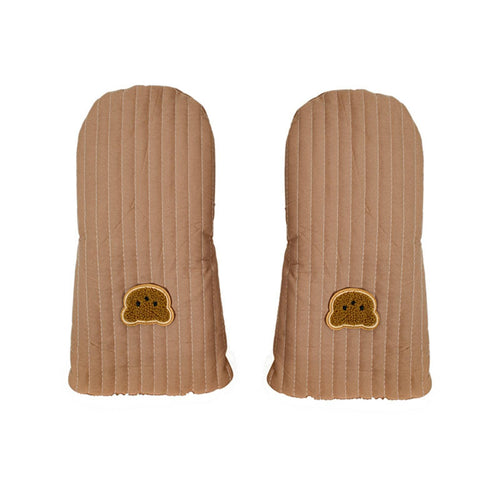 2 Pieces Winter Baby Carriage Handle Cover Windproof Baby Carriage Handlebar Mittens Pushchair Handlebar Mittens Easy to Install