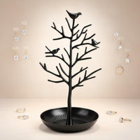 Jewelry Tree Stand Multi-Purpose Jewelry Display Tray Space-Saving