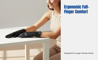 Cosplay Party Patent Leather Gloves for Women, Shiny Full Finger, Halloween, Performance