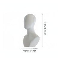Shoulder Design Pinnable Mannequin Head Stable Base Hat Display Stand Long-Lasting for Cosplayers, Retailers, Retail Shop, Boutique