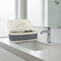Styling Tool Storage Bag Two-Tier Hair Dryer Case with Handle Lightweight