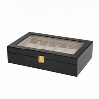 Watch Display Box Clear Top Window Watch Storage Box Lined Interior