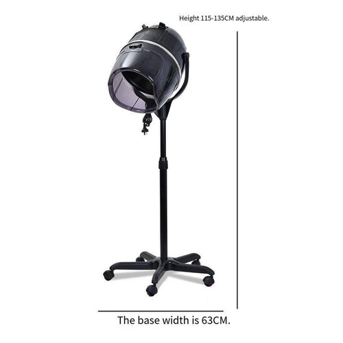 Salon Hood Dryer Adjustable Height Hooded Hair Dryer Gentle Drying