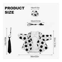 Goose Referee Costume Working Whistle Yard Ornament Black-and-White Stripes