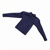 1/6 Scale Long Sleeve Top Snug-Fitting Miniature Pullover Top Soft Cloth Action Figure Pullover
