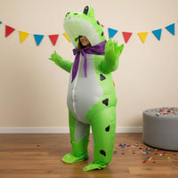 Inflatable Frog Costume Easy to Wear Amusing Amphibian Inflatable Outfit Not Stuffy Novelty Clothing for Adults, Party, Halloween