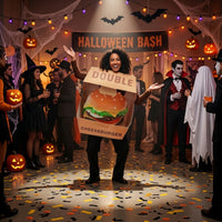 Cheeseburger Costume Structured Burger Outfit Amusing Cheeseburger Outfit Tunic for Entertainers