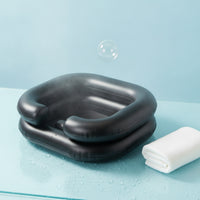 Inflatable Shampoo Basin Rectangular Bedside Shampoo Basin Comfortable Neck Support Portable Hair Washing Sink