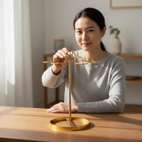 Golden Deer Wine Glass Rack Space Saving Rotating Wine Glass Holder