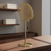 Hat Hairpiece Display Head Adjustable Height Metal Head Display Stand Salon, Dressing Room