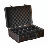 Watch Box Organizer Soft Cushioned Interior Watch Storage Box Dustproof Matte Black Finish for Men
