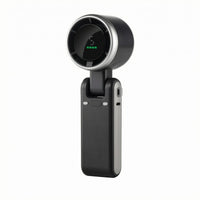 Foldable Electric Fan Built-in Display Adjustable Handheld Fan Matte Finish